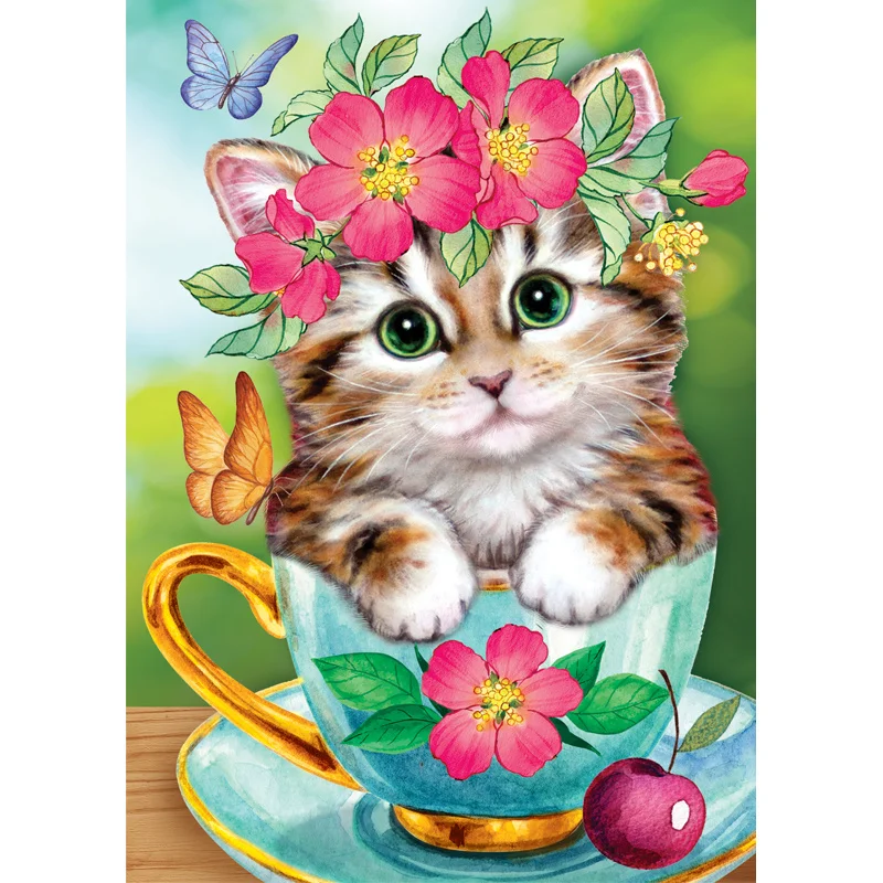 Megayouput-diamond-Embroidery-5D-diy-diamond-Painting-Cross-Stitch-lovey-cat-Diamond-Mosaic-home-decor-arts