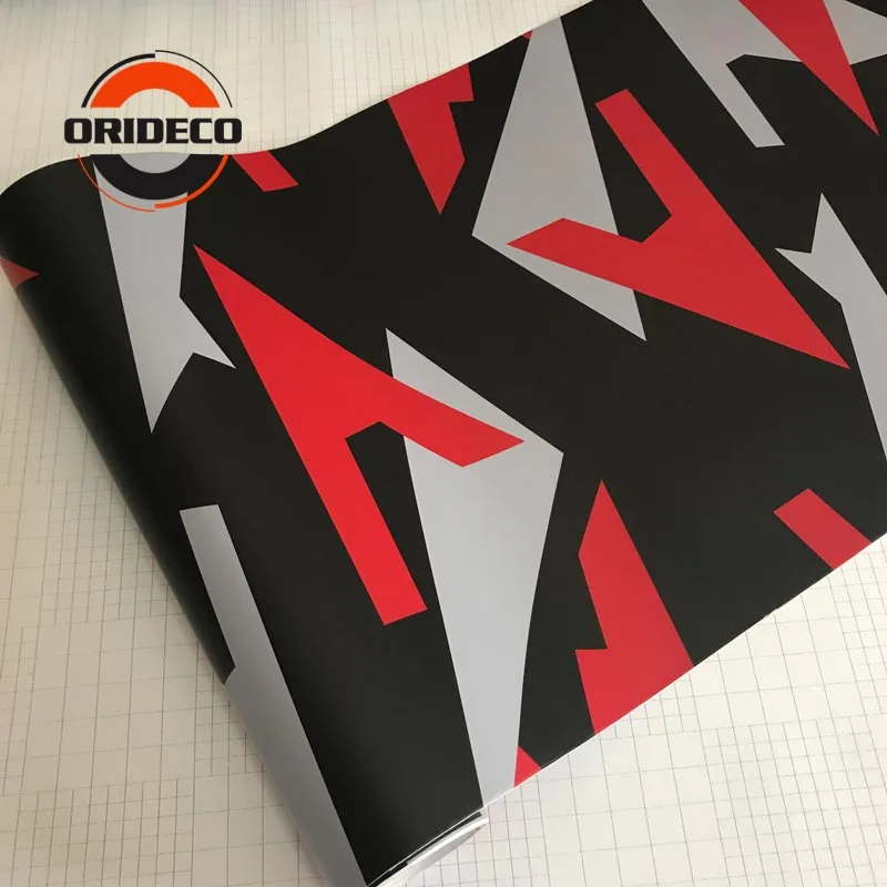 red black  camo vinyl car sticker 8