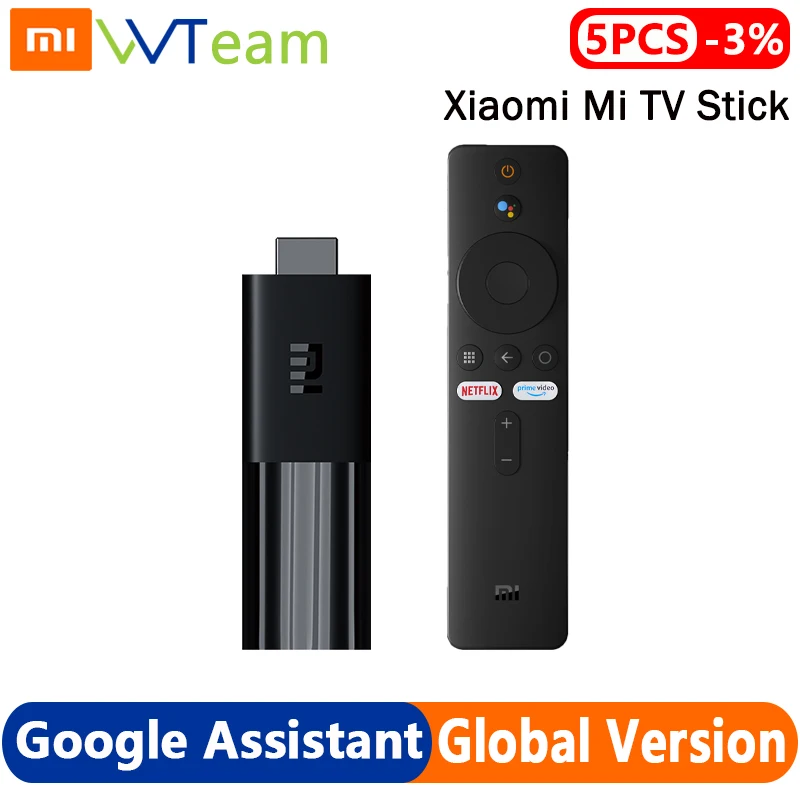 ТВ-флешка Xiaomi Mi глобальная версия Android 9 0 FHD HDR четырехъядерный HDMI 1 Гб + 8 Bluetooth Wi-Fi
