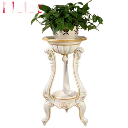 Support de fleurs européen Simple, pot de sol en plastique pour le salon, étagère de balcon 