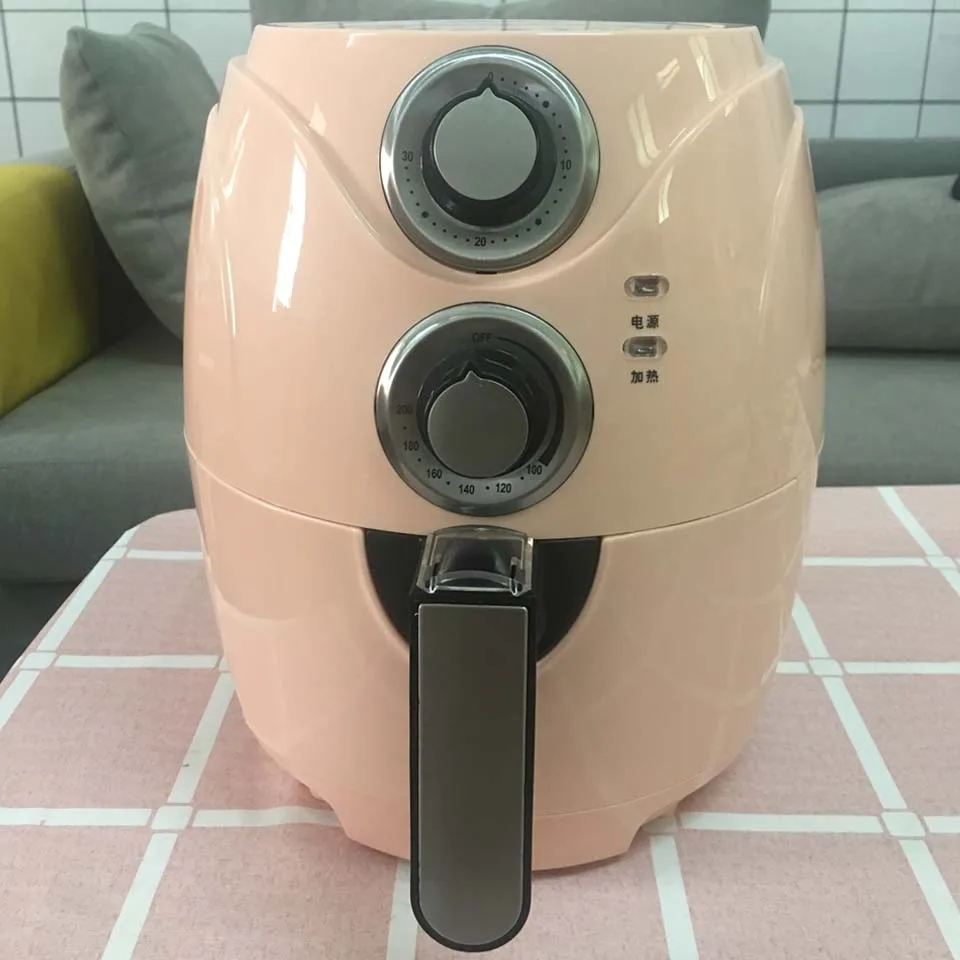 PINK Automatic Air fryer Intelligent Electric potato chipper household multi-functional Oven no smoke Oil 220v - Цвет: PINK