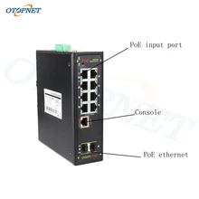 

Managed Industrial 10 Port POE Switch 802.3af/at 10/100/1000M 8* POE Ports + 2 * SFP ports