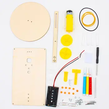 

Creative DIY Electric Plotter Drawing Assembled Kits Children Handmade Graffiti Toy Science Apparatus Physics Experiment Set