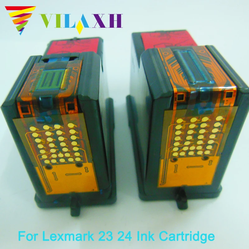 Vilaxh Совместимость 23 24 картридж с чернилами для принтера Lexmark X3530 X3550 X4550 X4530 Z1420 принтер