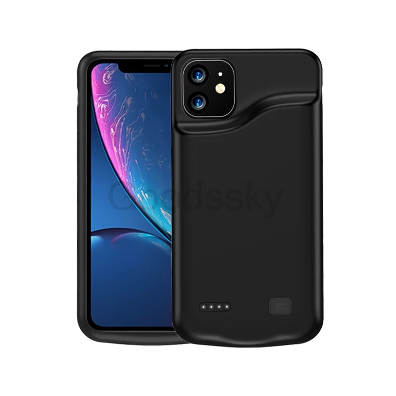 Чехол для зарядного устройства для iPhone 11 Pro Max Силиконовый противоударный чехол для внешнего аккумулятора чехол для iPhone 11