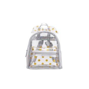 

2020 New Transparent PVC Girl Schoolbag Cartoon Cute Bowknot Children Backpack Backpack