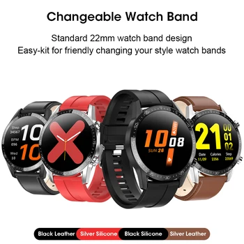

L13C Smartwatch Heart Rate Blood Pressure Colorful Screen Fitness Tracker Alarm Clock Bluetooth Call Passometer IP68 L13 W26