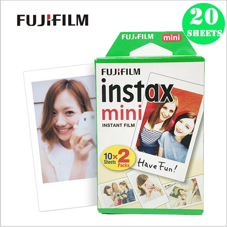 Fujifilm 10 20 листов Instax Mini 9 пленка с белым краем 3 дюйма для FUJI Fujifilm Instant Photo camera Mini 9 8 7s 70 90 Polaroid - Цвет: 20 sheets