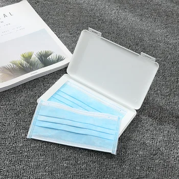 

Mask storage box, empty box, parts packing box, portable plastic rectangular storage box for home party