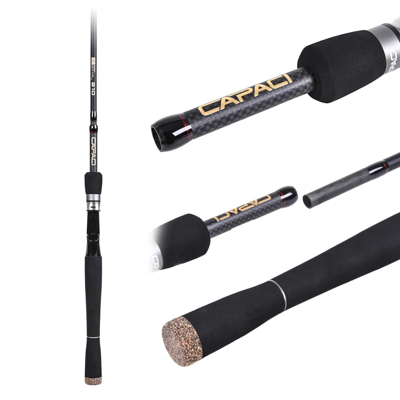 

CAPACI Ultra Short Fishing Tackle Lure Rod 2.1/2.4/2.7m Straight Gun Handle Perch Sea Fishing Rod for Fishing Accessories Pesca