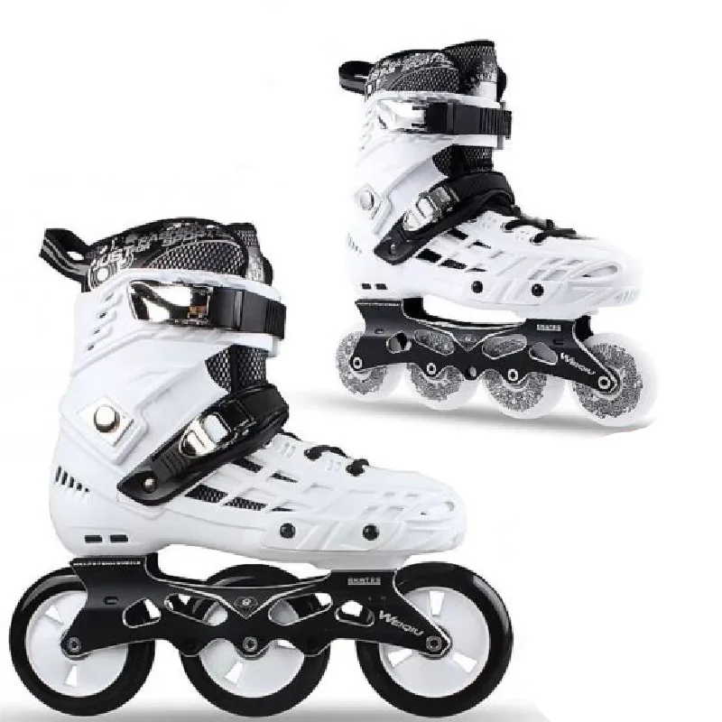 Patines en línea slalom de 3 ruedas para adultos, patines escolares de 80mm  y 100mm para niños y niñas, 3 velocidades, 4 ruedas