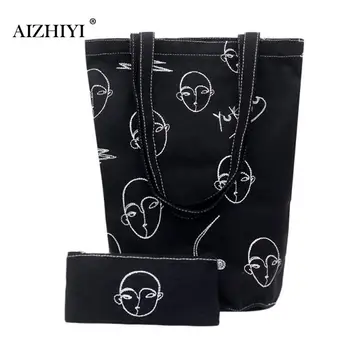 

2019 Women Canvas Bucket Bags Shopping Eco Reusable Foldable Shoulder Bag Handbag Clutch Bag Casual Bags School Travel Folding