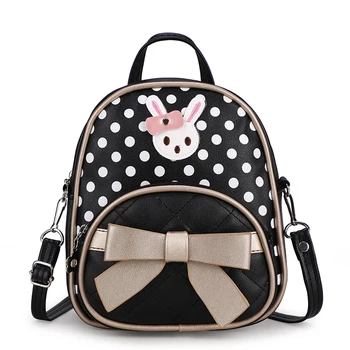 

School Backpack Student Girl Knapsack Waterproof Cartoon Printing Bow Kids Shoulder Bags Children Casual Schoolbag