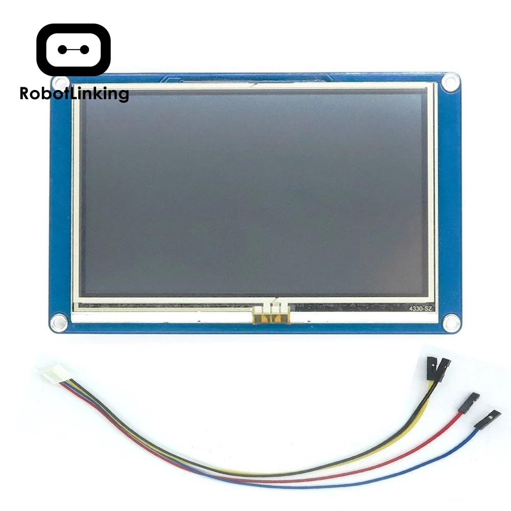 Nextion 4 3 ''HMI ЖК дисплей модуль TFT сенсорная панель для ESP8266|Интегральные схемы| |
