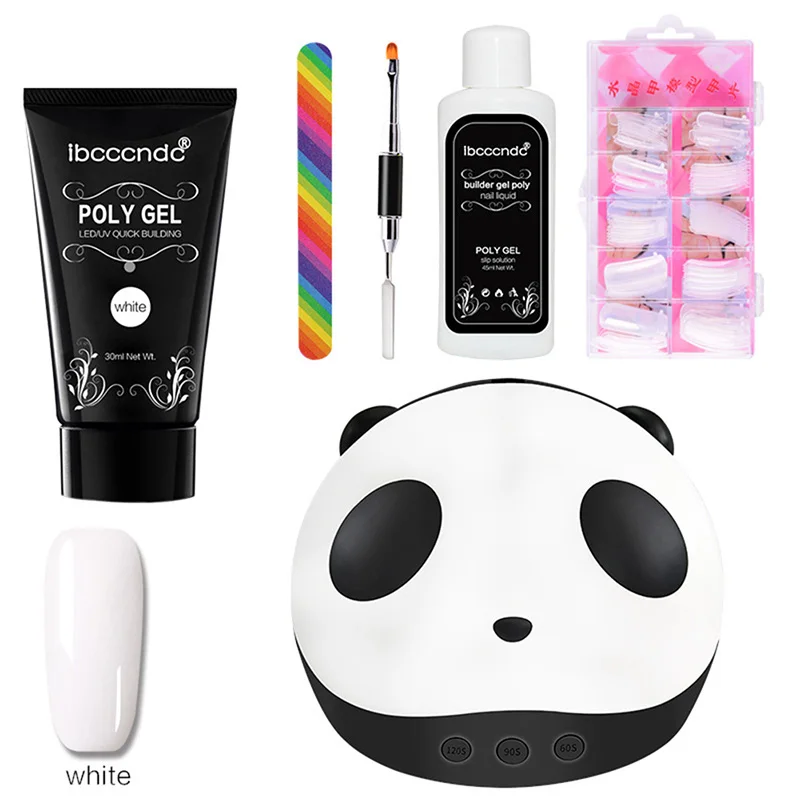 

Nail Art Kit Nails Dryer Nail Extension Poly Gel Fake Nails Tips File Brush Set CJ666