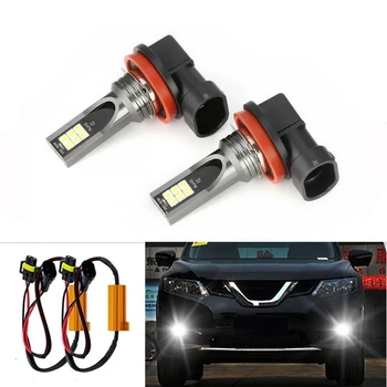 

2x H11 H8 LED Car Lights LED Bulbs DRL Fog Light Driving Lamp No Error For Skoda Octavia 2010-2014