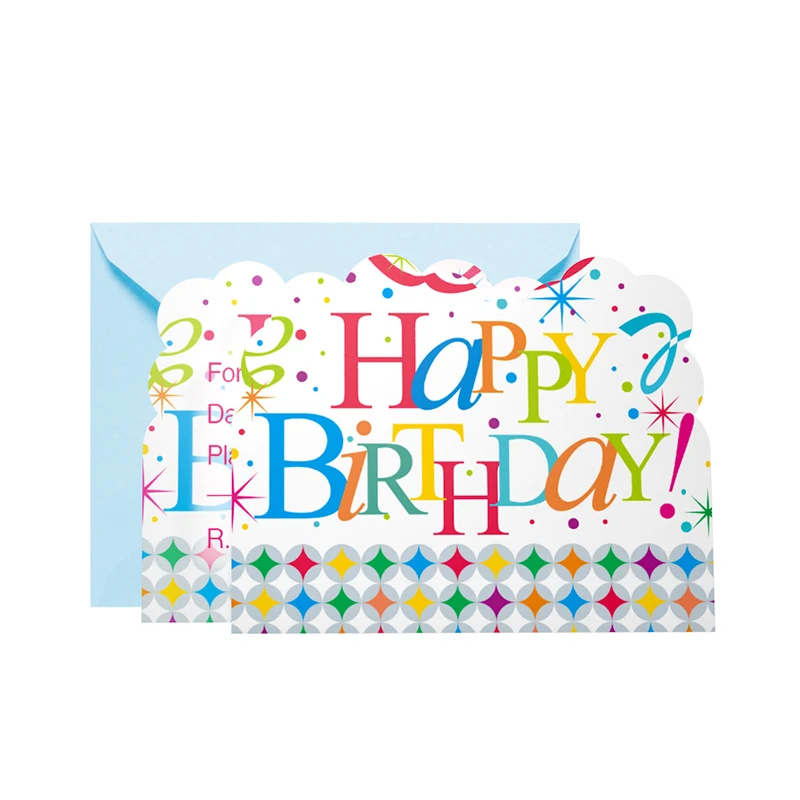 invitation card 6pcs 40st на день рождения День рождения тарелки салфетки скатерть взрослых 40st флажок на день рождения для счастливых 40-летний День рождения расходные материалы - Цвет: invitation card 6pcs