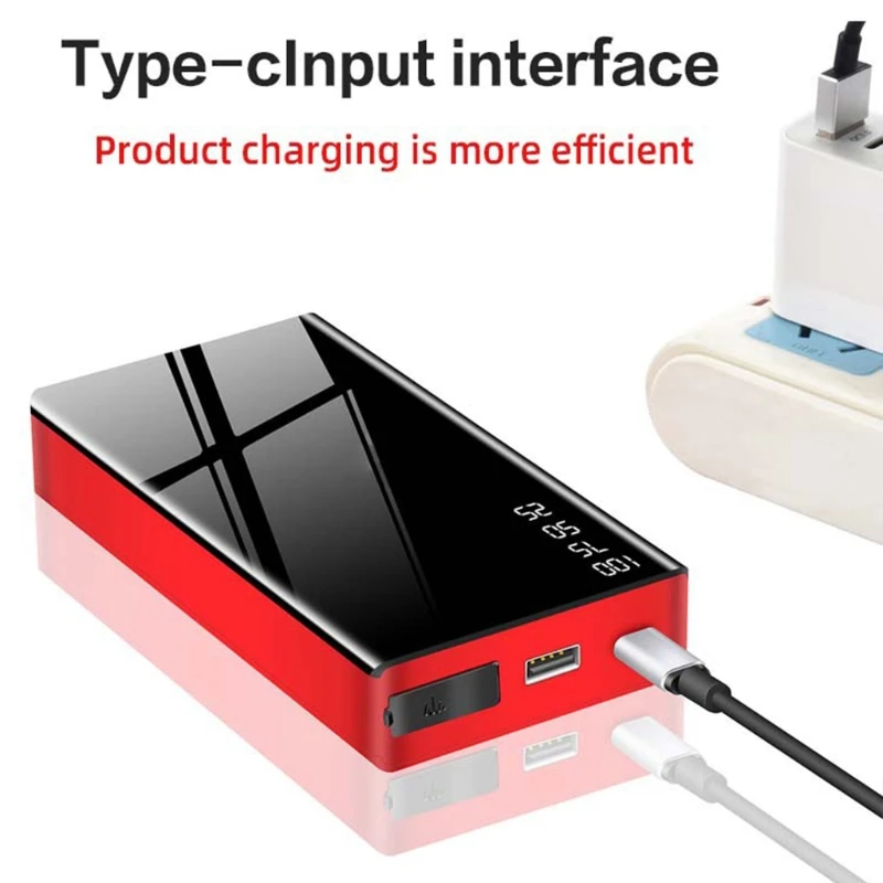 Car Jump Starter 12V Portable Car Charger Multi-function Start Jumper Emergency Car Battery Booster 20000mAh Power Bank jumper box