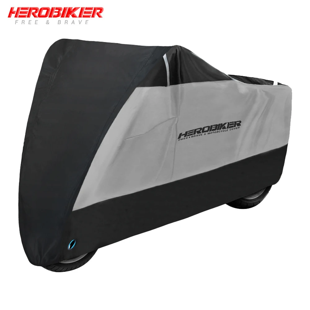 Comprar HEROBIKER cubierta de la motocicleta bicicleta toda la temporada impermeable a prueba de polvo UV protección interior al aire libre Moto Scooter Moto cubierta de lluvia