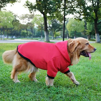

Pet Hoodies Red Letter Print Hooded Sweatshirt For Large Dog Autumn Winter Pet Clothes Big Dog Hoodiess 3XL-8XL