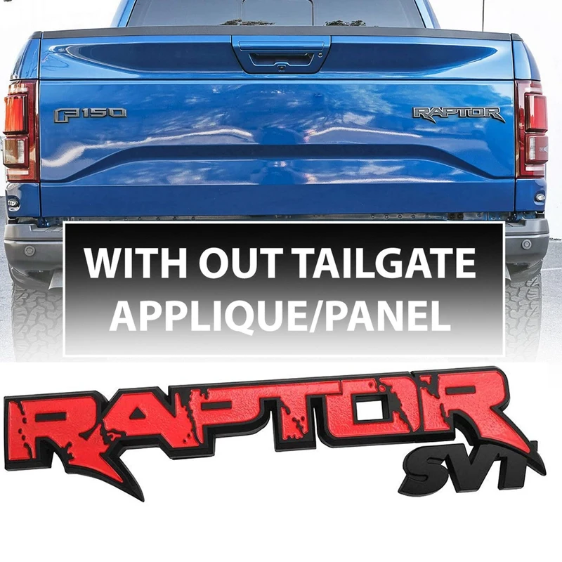 Автомобильные Задние Эмблемы для багажника Raptor SVT эмблема 3D логотип багажника Наклейка Замена наклейки для Ford F150 2009