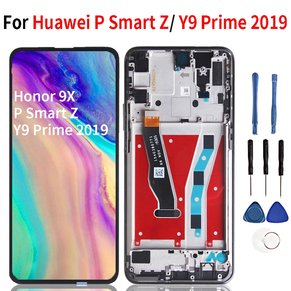ЖК-дисплей для huawei P Smart Z STK-LX1 для huawei Y9 Prime ЖК-дисплей кодирующий преобразователь сенсорного экрана в сборе для Honor 9X