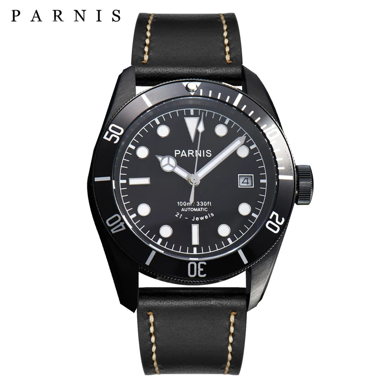 

Parnis Automatic Watch Men Stainless Steel Luminous Luxury Brand Sapphire Crystal Men's Mechanical Watches Gifts for Men
