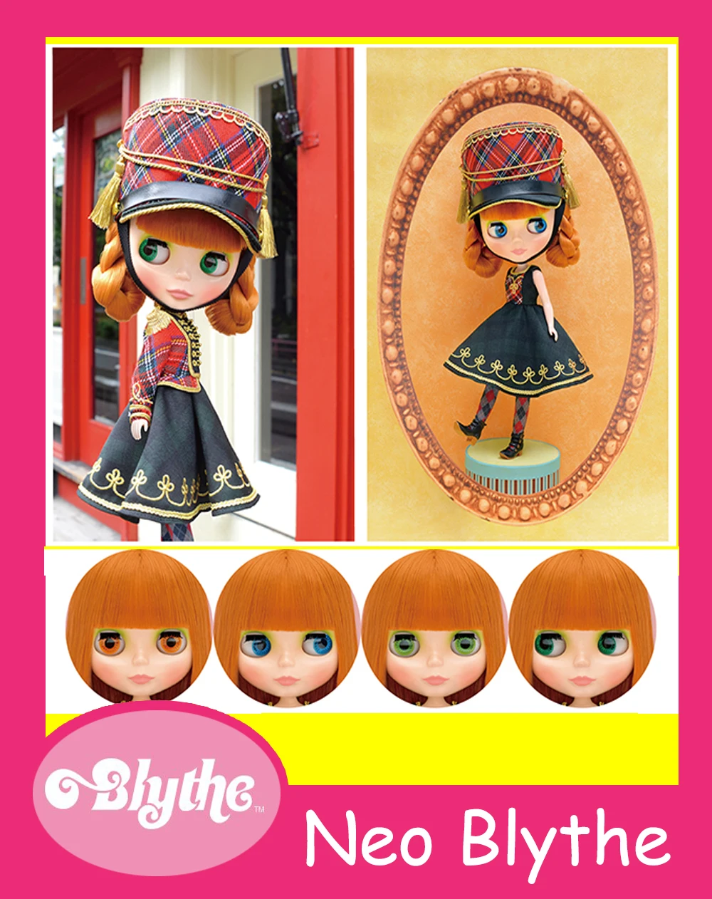 Takara Blythe Doll Stand-Orange Red 
