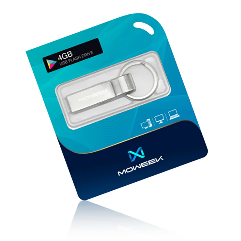 Moweek, металлическая USB флеш-карта, 64 ГБ, флеш-накопитель, 2,0 реальная емкость, 4 ГБ, 8 ГБ, 16 ГБ, 32 ГБ, флешка, usb карта памяти, брелок, u-диск
