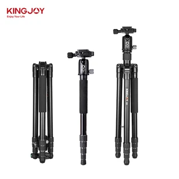 

KINGJOY G55 Professional Tripod Aluminum Flexible Monopod Camera Stand With G0 Ball Head 4 Section DHL Free Shipping