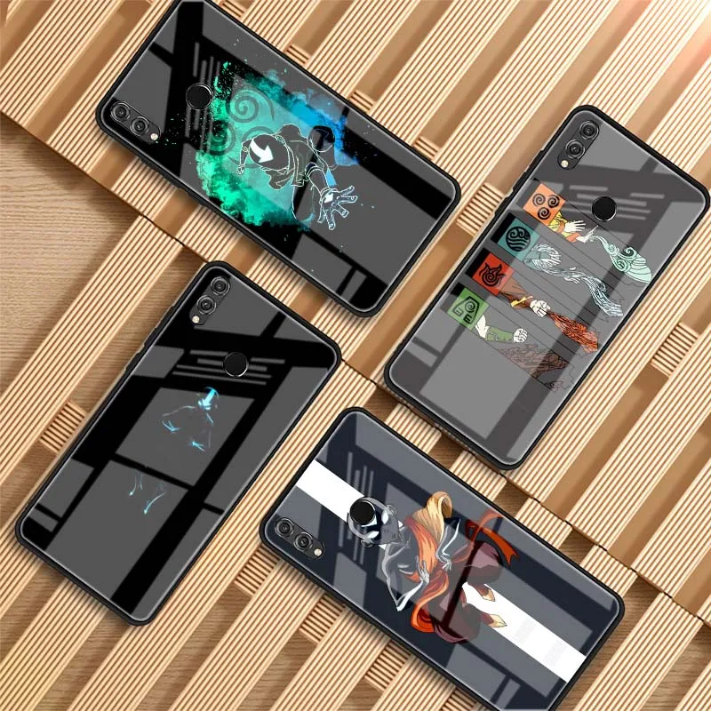 Роскошный чехол из закаленного стекла Avatar The Last Airbender для телефона Huawei P20 P30 P40 Lite PRO