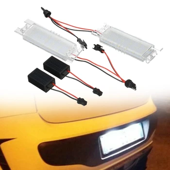 

1 Pair Car LED License Plate Light Lamp For Fiat Grand Punto Marea Multipla Car Headlight Decoration Car Light Brand New
