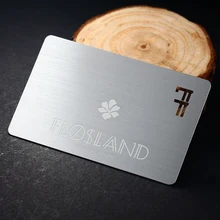 Чехол под шлифованный Металл визитная карточка из нержавеющей стали матовая визитная карточка дизайн металлическая визитная карточка металлическая членская карта на заказ