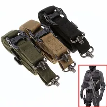 

Tactical Airsoft Rifle Two Points Gun Sling Gun Sling Strap Quick Detach QD Swivel Dual Shooting sling