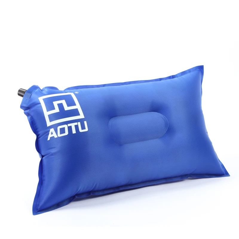 Наружные Портативные подушки для кемпинга, автоматическая надувная подушка, походная палатка, воздушная подушка для шеи, для кемпинга, спальное снаряжение, подушки для путешествий - Цвет: Blue