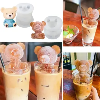 

Teddy Bear Chocolate Silicone Mold For Cake Epoxy Resin Crafts Make Bear Ice Cube Mold For Drink Coffee Ice Cream Decor New