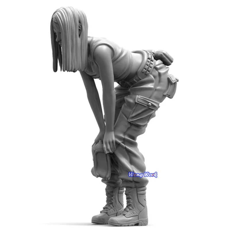 JANE Resin Model Kits Military Woman Garage Kit GK Details about   1/9 Scale Female Soldier G.I 