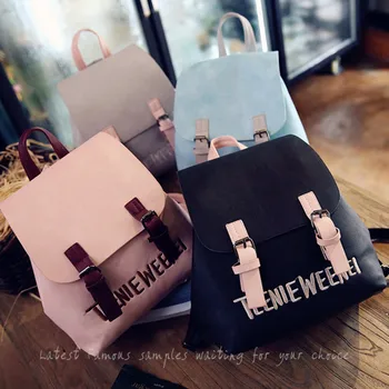 

5# 2019 female genuine bag Women Fashion Wild Bag Student Leisure Backpack Travel Bag Shoulder Bags mochilas mujer