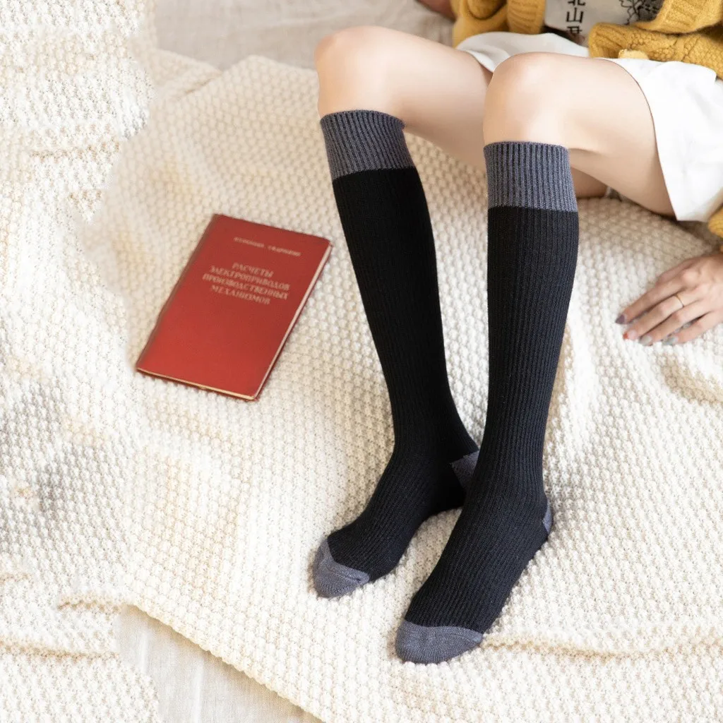 Kneeling women Socks Cotton Fashion Colorblock Multicolor Office Sports Outing Socks Couples Sisters Gifts Cheap Winter Warm