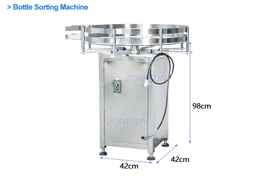 ZONESUN ZS-FAL180P10 Small Bottle Filling Capping And Labeling Machine With Intelligent Inkjet Printer