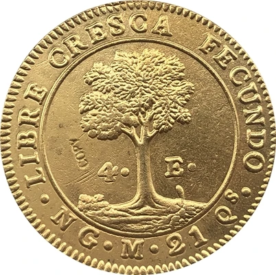 1825 Центральная Америка 4 Escudos копии монет 29 мм