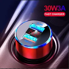 Олаф QC 3,0 двойная быстрая Зарядное устройство 5V 3.1A автомобиля Зарядное устройство для iPhone х Xr 8 huawei P20 samsung S10 автомобильное зарядное устройство с Зарядное устройство телефона адаптер зарядного устройства