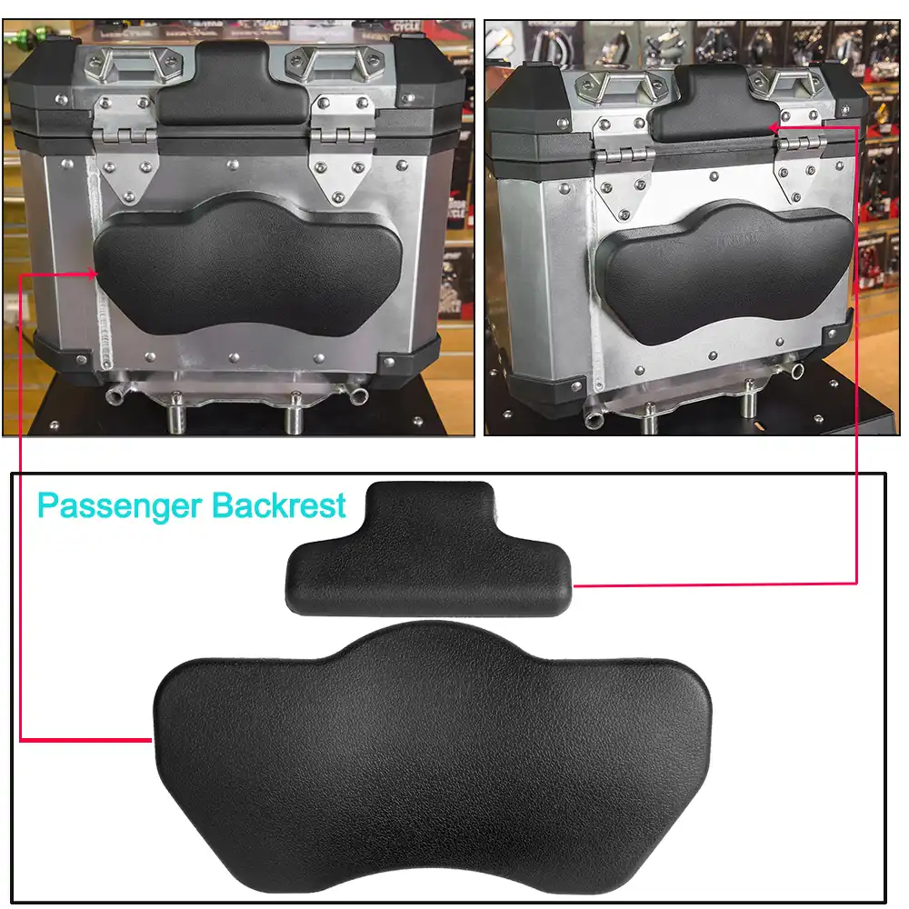R1250GS R 1200GS Passenger Backrest Back Pad Rear Saddlebag Trunk Sticker Decal Top Case Box Cushion for BMW R1200GS F700GS F800GS F850GS ADV