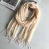 Écharpe en lin de couleur unie pour femmes, turban hijab