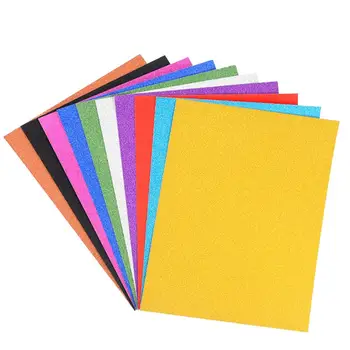

30pcs Glitter Paper A4 Size Colorful Back Adhesive Hand Craft Sheets for Chlidren