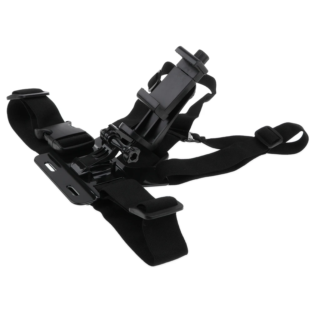 Hiking Smartphone Sports Portable Chest Strap Phone Clip Mount Camping Fishing
