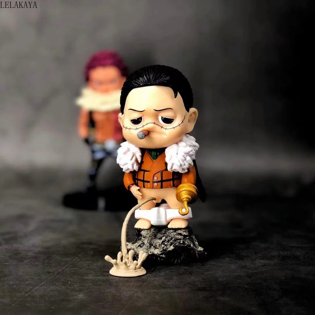Мультяшное Аниме One Piece 2 шт./компл. Sir крокодил & Шарлотта Katakuri детство Ver. ПВХ экшн