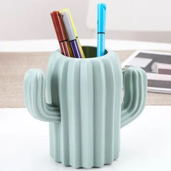 

Nordic Cactus Vase Creative Home Furnishings Interior Decoration Potted Succulent Plastic PE Vase Imitation Glaze