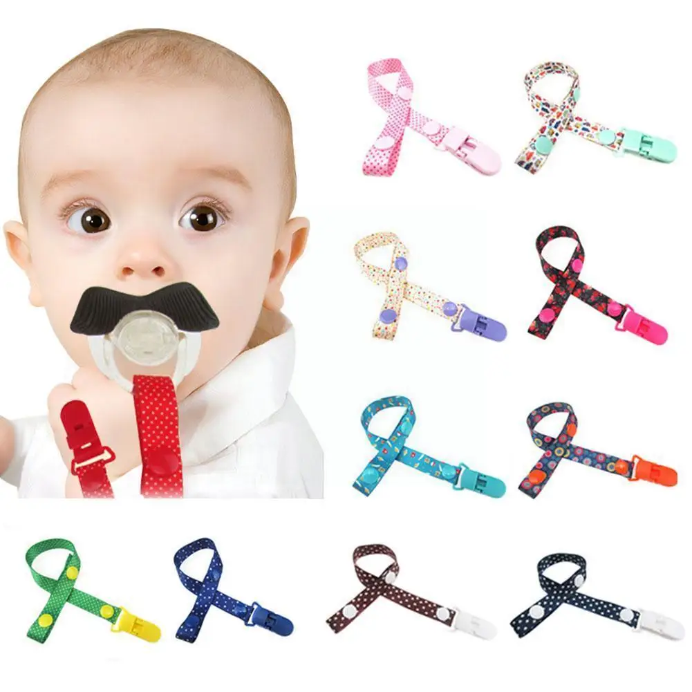 1pc Adjust Baby Pacifier Clip Chain Ribbon Dummy Holder Soother