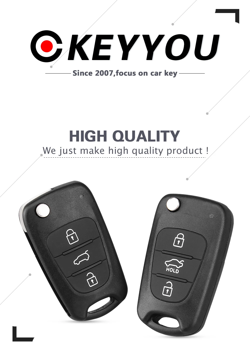 KEYYOU 3 Bottoni di Vibrazione Pieghevole Chiave A Distanza Dell'automobile Borsette Caso Fob Per Hyundai I20 I30 IX35 Avante Per Kia K2 k5 Sorento Sportage - H5a4cb871ba064401a8d9091b8d057593M